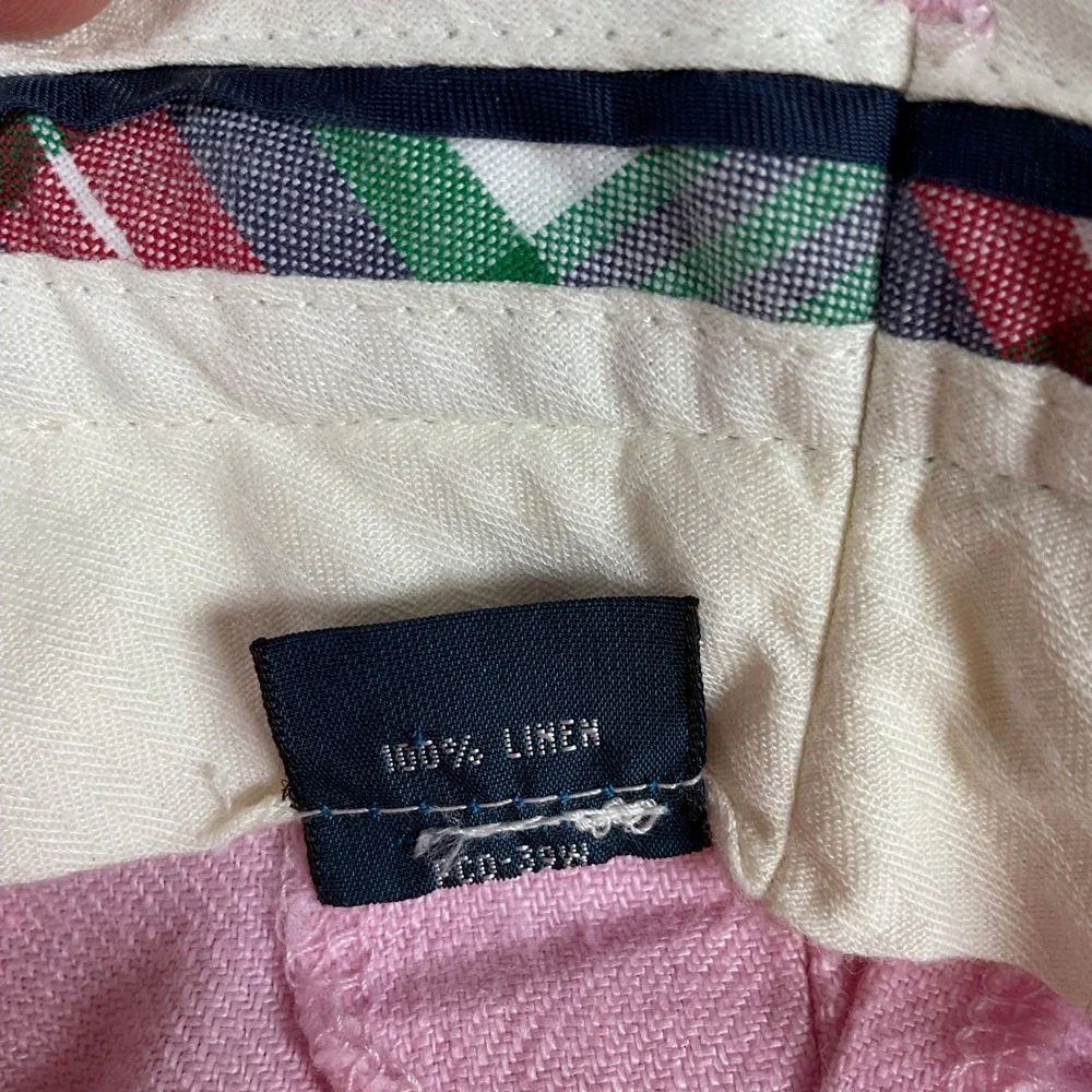 Polo Ralph Lauren Shorts Mens 34 Pink 100% Linen Classic Preppy